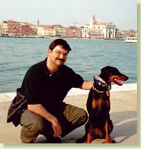 In Venedig mit Herrchen, Juni 2002